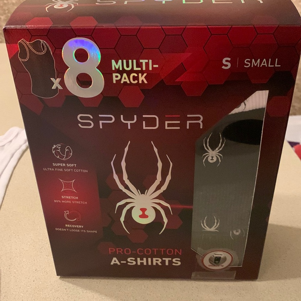 New with box Men’s Spyder Brand A Multipack Undershirts